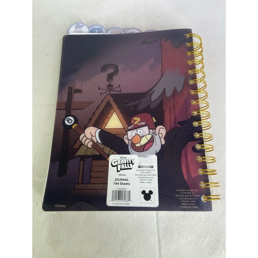 Disney Gravity Falls Tab Journal Notebook Book Spiral NEW